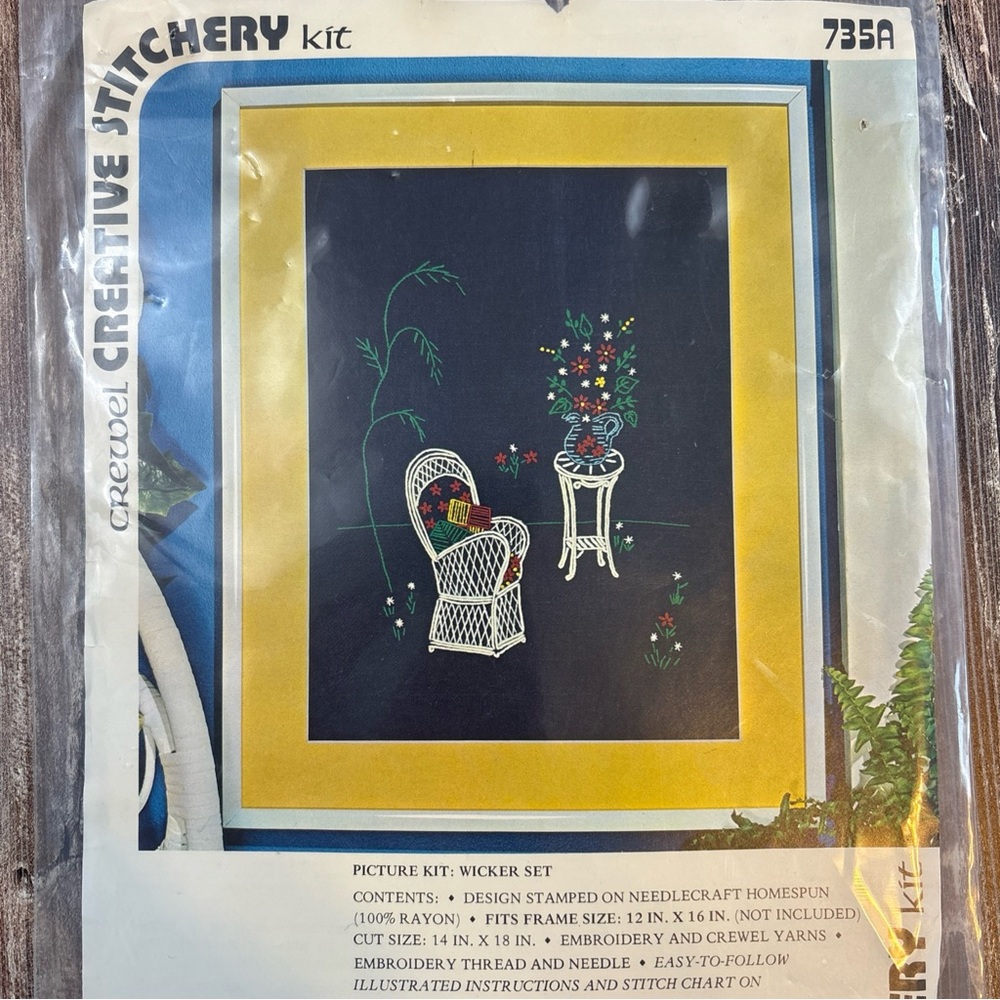 Creative Stitchery Kit with Wicker Set Design